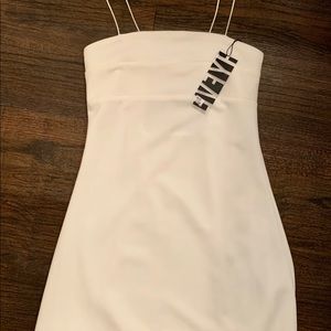 White spaghetti strap HYFVE dress NWT